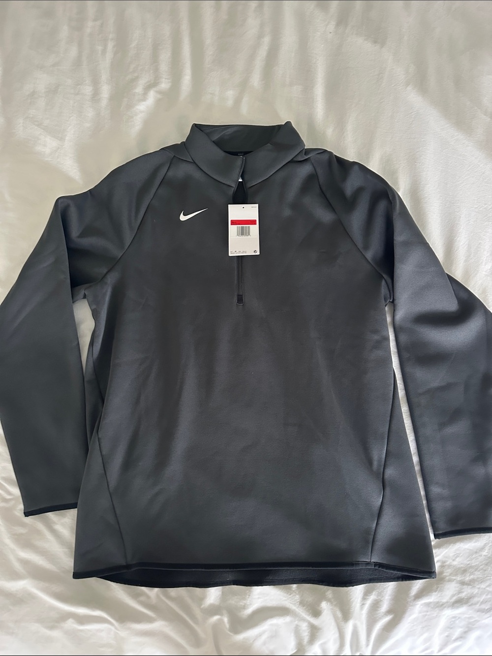 Nike Men’s Black Long-Sleeve Half-Zip Rash Guard